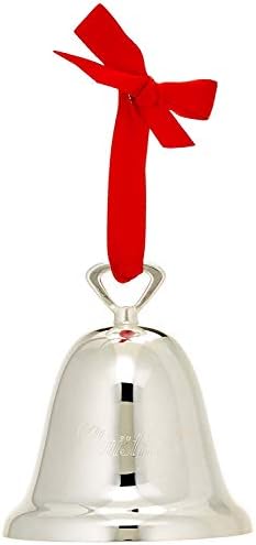 Reed & Barton 329/2 Ringing In The Season Silverplate Bell Ornament, Christmas