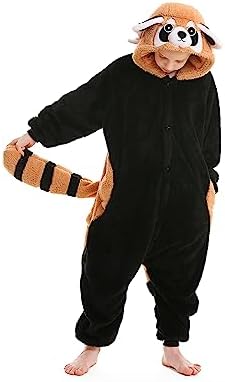 One Piece Pajamas Animal Kids Onesie, Animal Pajamas Halloween Cosplay Costume for Girls Boys
