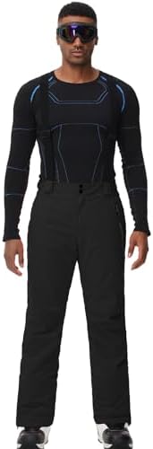 Men's Snow Ski Pants Insulated Waterproof Warm Winter Snowboard Bibs