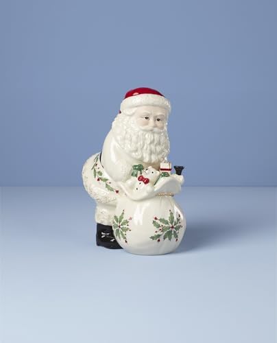 Lenox Holiday Serveware Collection, Porcelain Tableware & Entertaining Pieces, Treat Jar