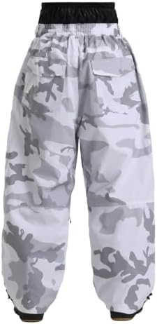 GSOU SNOW Mens Womens Baggy Snowboard Pants Loose Fit Ski Snow Pants