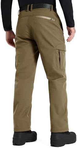 FREE SOLDIER Men's Outdoor Softshell Snow Ski Pants