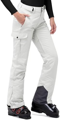 33,000ft Women's Insulated Snow Pants Waterproof Ski with Boot Gaiters