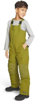 Lands' End Unisex Kids Squall Waterproof Adjustable Insulated Iron Knee Snow Bib Overalls