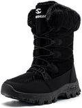HOBIBEAR Kids Winter Snow Boots Waterproof Outdoor Warm Faux Fur Lined Shoes