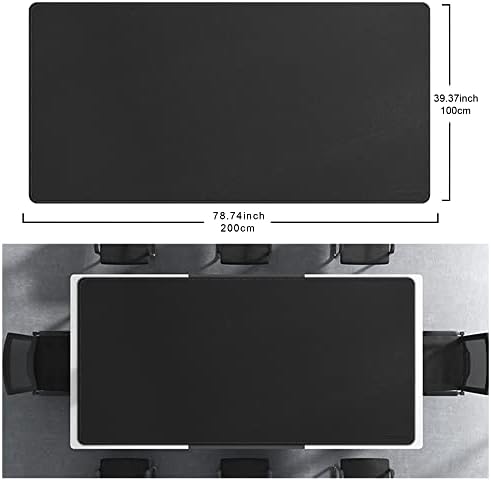 CENNBIE 78.7" x 39.4" Leather Desk Mat, Extra Large Desk Pad for Full Desk