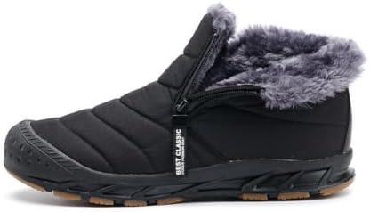 Jakcuz Women Snow Boots Water-resistant Side Zipper