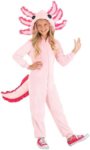 Adorable Axolotl Costume for Kids | Sea Creature Jumpsuit | Halloween or Animal Themed Party Outfit