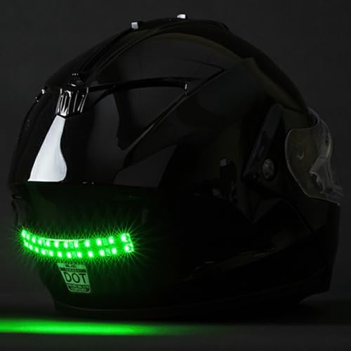 BITEHARDER Snowmobile Helmet Safety Light, Green