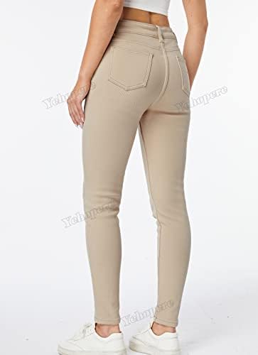 Yehopere Women's Winter Fleece Lined Jeans Slim Fit Warm Skinny High Waist Denim Jean