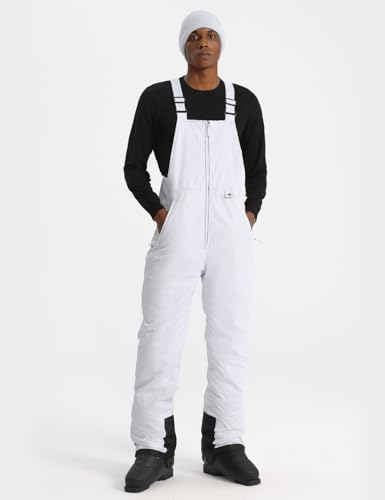 GEMYSE Men's Insulated Ski Bib Overalls Waterproof Snow Pants