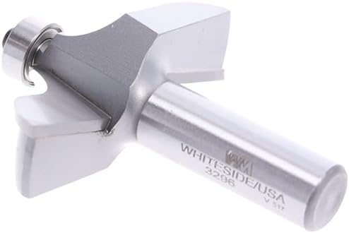 Whiteside 3296 Table Edge Traditional Router Bit: 1 Inch Profile Width, 2-1/2 Inch Large Diameter, 3/4 Inch Cutting Length, 1/2 Inch Shank, 2-1/2 Inch Overall Length, B3 Bearing