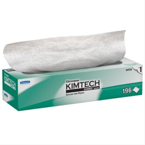 Kimberly-Clark 34133 Kimtech Science Kimwipes Delicate Task Wipe, 11.8" Width, 11.8" Length, White, Pack of 2940