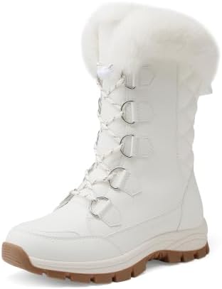 DREAM PAIRS Women's Waterproof Mid Calf Snow Boots