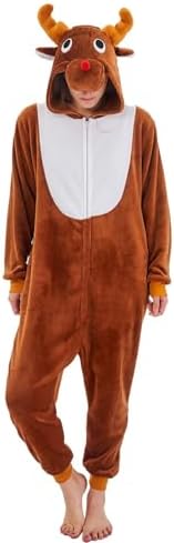 Adult Onesie Pajamas Animal One Piece Costume Halloween Cosplay for Women Men