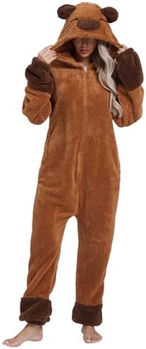 Adult Onesie Pajamas Animal One Piece Costume Halloween Cosplay for Women Men