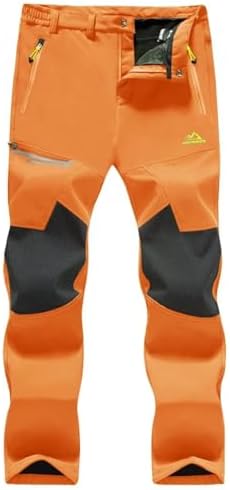 MAGCOMSEN Men's Snow Ski Winter Pants Waterproof Hiking Fleece Lined Pants