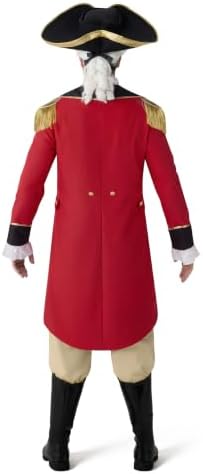 Spooktacular Creations Men's Red George Washington Costume, Colonial Costume Adult for Men, Historical Outfit for Cos