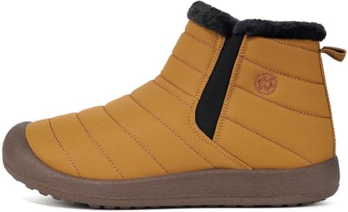 Eagsouni Womens Mens Snow Boots Winter Slip On Shoes