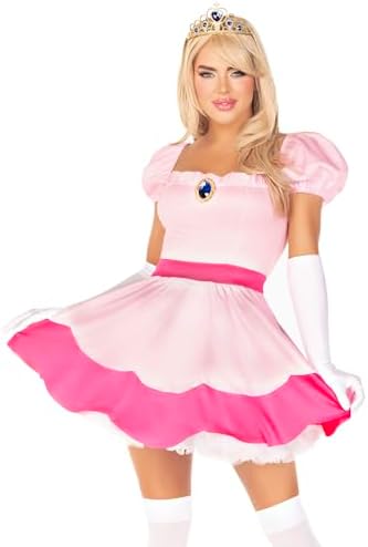 Leg Avenue Womens Princess Costume With Jeweled Dress Crown Gloves