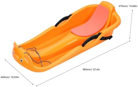 Toddler Snow Sled with Built in Brake System & Backrest