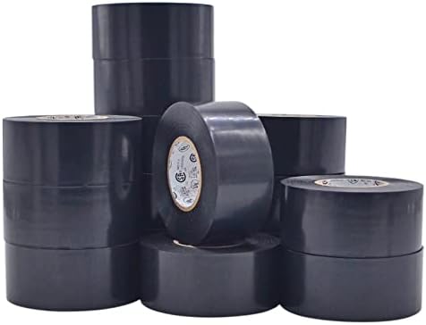 WOD ETC766MS Black Electrical Tape, 1.5 inch x 66 ft. (Case Pack of 64) UL/CSA/CE Listed Core, Rated up to 600V and 176F, 8 Mil Thick, PVC Vinyl Waterproof, Flame Retardant for Electric Wiring