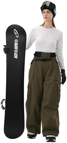 Mens Womens Snowbaord Pants 3L Baggy Snow Ski Pants