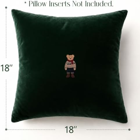 Christmas Decorations - Set of 4 Heritage Throw Pillow Covers, 18"x18"