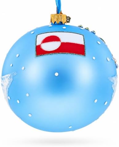 Greenland's Northern Lights Glass Ball Christmas Ornament