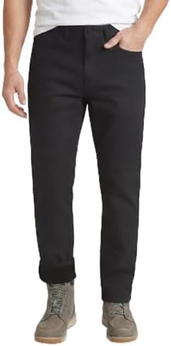 Weatherproof Vintage Fleece Lined Pants Men's - Regular Fit | Soft & Warm, Cold Weather Insulated Canvas Winter Pants for Men
