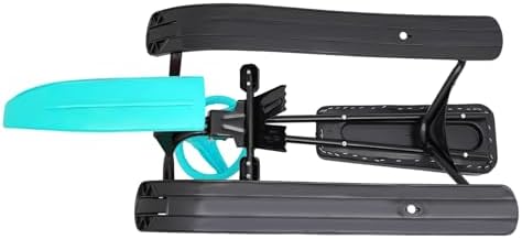 Snow Sled for Kids 3-15 Years Steering Wheel Brake 220lb Capacity Steel Frame