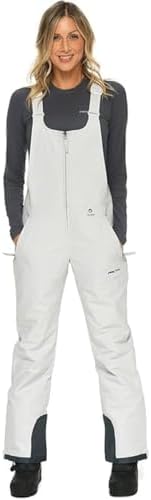 Arctix Women's Essential Insulated Ski Bibs, Water Resistant Snow Pants for Skiing & Snowboarding