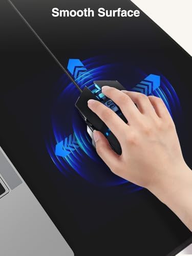 Magnetic Wireless Charging Mouse Pad, 31.5"x15.8" Large Desk Mat