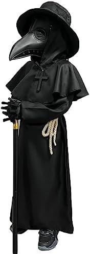 Wakejoy Plague Doctor Costume Kids Scary Halloween Costumes Outfits 120