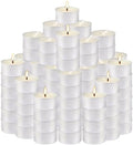 100 Pack White Bulk Candles, 6 Hour Unscented Tea Lights Candles