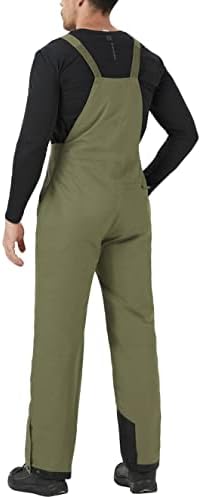 WULFUL Mens Insulated Snow Bibs Waterproof Winter Ski Pants Snowboarding Overalls