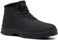CARENURSE Mens Winter Snow Boots Water Resistant Warm Fur Lined Anti Slip Work Ankle Shoes Casual Lightweight Hiking Outdoor Trekking Boot