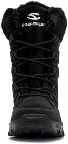 HOBIBEAR Women's Waterproof Winter Snow Boots Lightweight Warm Faux Fur Lined Mid-Calf Booties