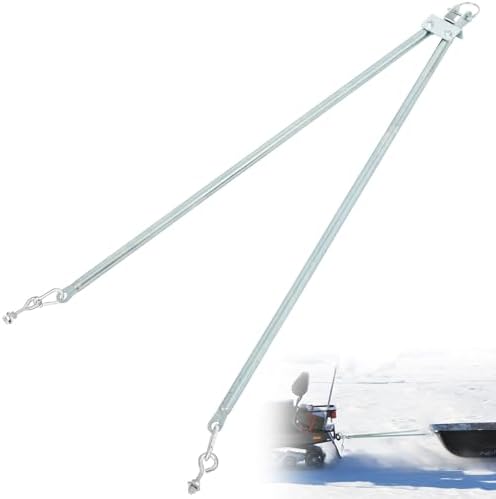 Yaocom Tow Hitch for Snowmobile ATV Trailer, 39 Inch, Silver