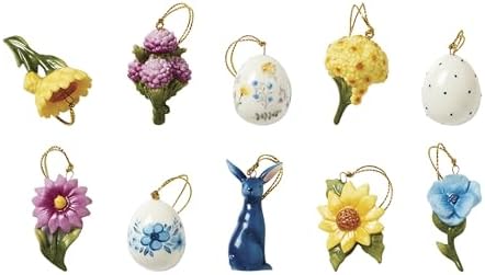 Lenox Floral Easter 10-Piece Mini Hanging Ornament Set