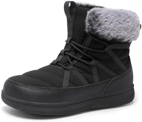 LeIsfIt Women's Winter Boots Faux Fur Lined Warm Ankle Booties