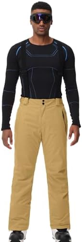 Men's Snow Ski Pants Insulated Waterproof Warm Winter Snowboard Bibs