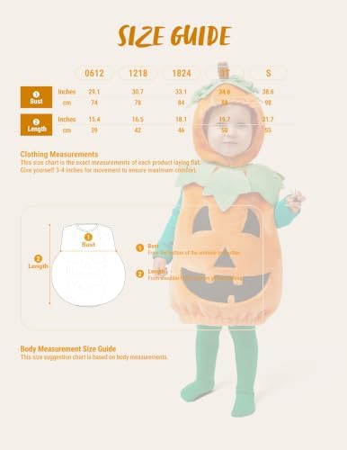 Spooktacular Creations Halloween Baby Pumpkin Costume with Green leaves for Toddler Kids Halloween Dress Up Pumpkin Party
