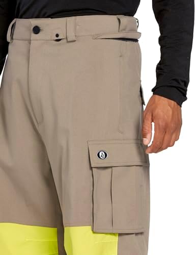 Volcom Men's Nwrk Baggy Snowboard Pant – 10k Waterproof Breathable 2-layer