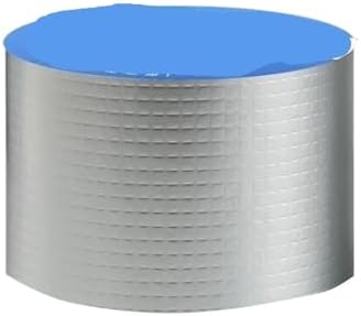 Waterproof Tape Butyl Tape Aluminum Foil Tape Butyl Tape Aluminum Foil Butyl Rubber Tape High Temperature Super Resistant god kvalitet Self Adhesive Wall Crack Roof Pipe Repair(15cm X 5 Meter)