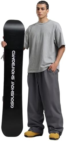 GSOU SNOW Mens Womens Snow Pants Baggy Snowboard Ski Pants 15K Waterproof