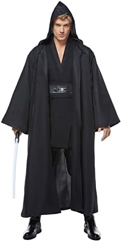 Cosplaysky Men's Tunic Cosplay Costume Halloween Robe Hooded Uniform