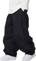 Mens Baggy Cargo Ski Pants Super Baggy Snowboard Snow Pant Women Insulated Loose Pant Sports Waterproof