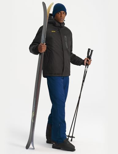 GEMYSE Men's Insulated Ski Bib Overalls Waterproof Snow Pants