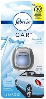 Febreze Car Vent Clip Air Freshener, Linen & Sky 1 ea (Pack of 3)